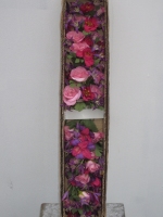 Bloemensteker roze/paars 20cm - 24 stuks in doos